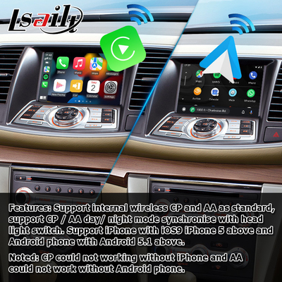 Interfejs wideo Nissan Teana J32 na Androida z automatyczną integracją bezprzewodowego Carplay z systemem Android