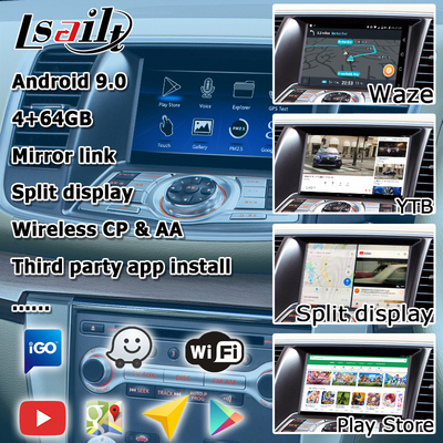 Interfejs wideo Nissan Teana J32 na Androida z automatyczną integracją bezprzewodowego Carplay z systemem Android