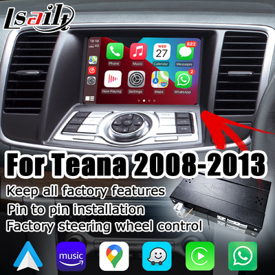Nissan Teana J32 w stylu fabrycznym, bezprzewodowy moduł rozwiązania Carplay Android Auto w stylu OEM
