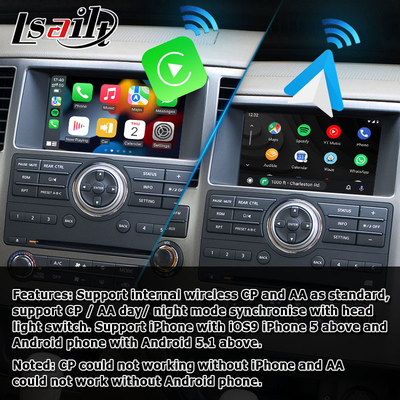 Nissan Armada TA60 współpracuje z bezprzewodową obsługą systemu Android Auto na fabrycznym ekranie