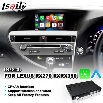 Lsait bezprzewodowy interfejs samochodowy Carplay Android dla Lexus RX 270 350 450h F Sport AL10 2012-2015