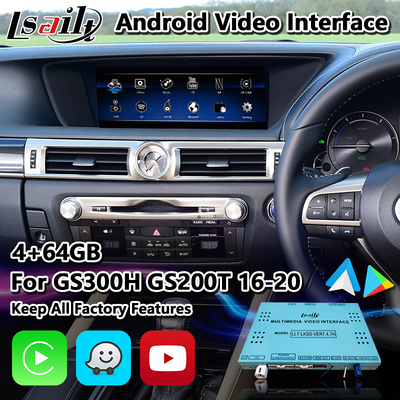 Lsailt Android Car Multimedia Interface dla Lexus GS300h GS200t GS350 GS450h GSF GS L10 2016-2020