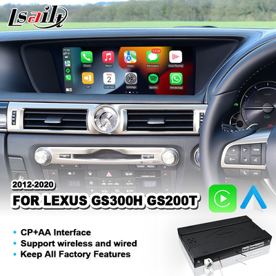Bezprzewodowy interfejs Android Auto Carplay dla Lexus GS300h GS200t GS350 GS450h GSF GS L10 2016-2020