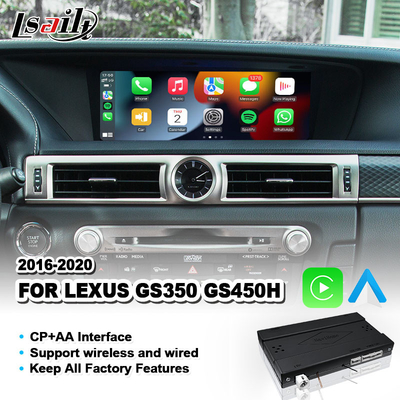 Android Auto & Carplay Interface dla Lexus GS 350 200t 300h 450h AWD F Sport 2016-2020