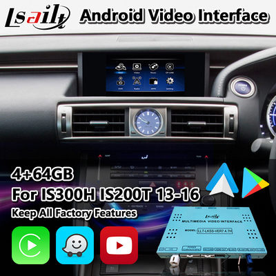 Lsailt Android Multimedia Interface dla Lexus IS 300h 250 350 200t 300 AWD F Sport XE30 2013-2016