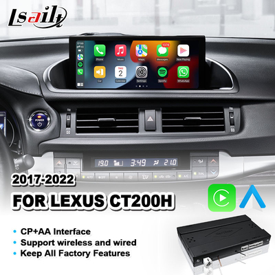 Bezprzewodowy Carplay & Android Auto Interface dla Lexus CT 200h FSport CT 2017-2022