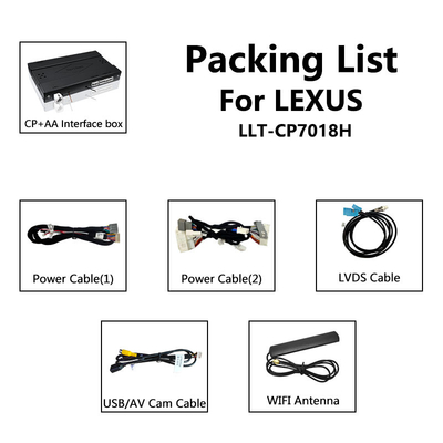 Bezprzewodowy CP AA Android Auto Carplay Interface dla Lexus LX 450d 570 570s VDJ200 J200 2016-2021