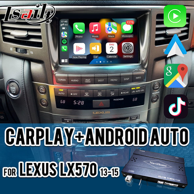 Bezprzewodowy interfejs CarPlay dla Lexus LX570 2013-2015 LX460d GX460 GX400 Nawigacja Android Auto Box przez Lsailt