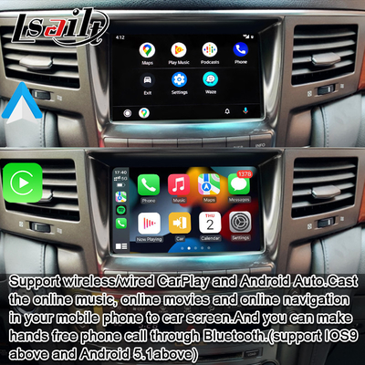 Bezprzewodowy interfejs CarPlay dla Lexus LX570 2013-2015 LX460d GX460 GX400 Nawigacja Android Auto Box przez Lsailt