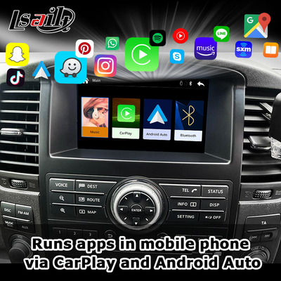 Bezprzewodowy interfejs CarPlay dla Nissan Pathfinder R51 Navara D40 2013-2016 Android Auto, CarLife, Mirror Link