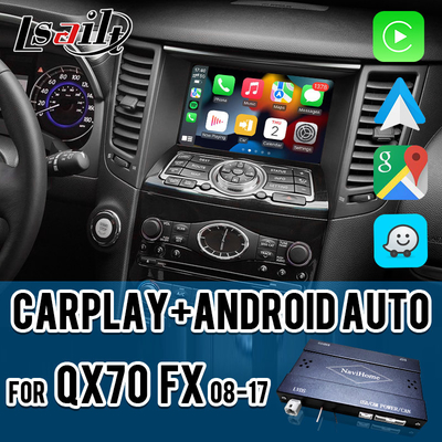 Interfejs Lsailt CarPlay dla Infiniti QX70 FX50 FX35 FX37 2011-2018 Android Auto Decoder, Instalacja Pin to Pin