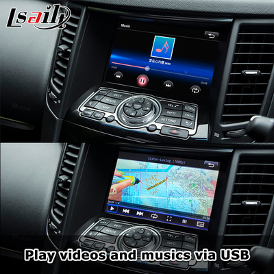 Interfejs Lsailt CarPlay dla Infiniti QX70 FX50 FX35 FX37 2011-2018 Android Auto Decoder, Instalacja Pin to Pin