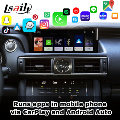 Pin to Pin Apple CarPlay Interface dla Lexus IS IS250 IS350 IS300 IS200t 2013-2021 Android Auto Decoder, Mirror Link