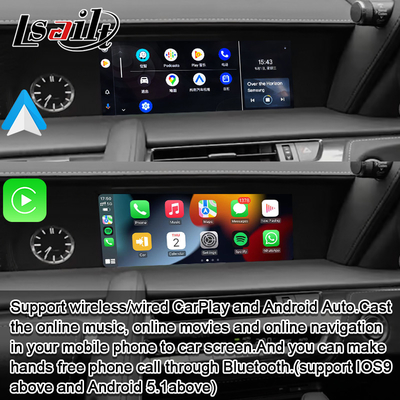 Bezprzewodowy interfejs CarPlay Android Auto Nawigacja GPS dla Lexus LC500h 2017-obecny NX LX LS GS przez Lsailt
