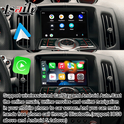 Lsailt Carplay Interface Box dla Nissana 370Z 2010-2020 Android Auto Support Komanda głosowa, sterowanie