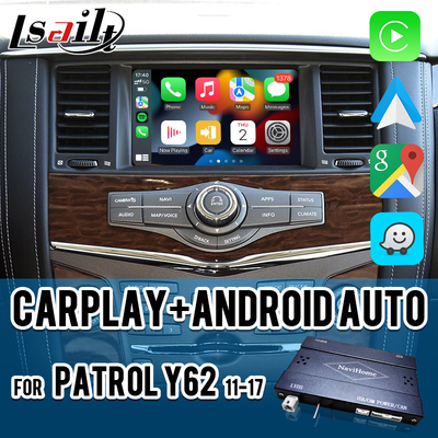 Interfejs Pin to Pin CarPlay dla Nissana Patrol Y62, Pathfinder, Armada, Android Auto, Google Map, Waze