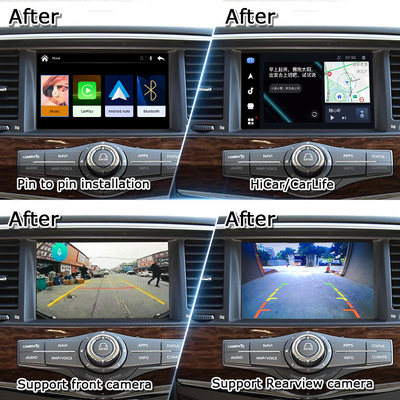 Interfejs Pin to Pin CarPlay dla Nissana Patrol Y62, Pathfinder, Armada, Android Auto, Google Map, Waze