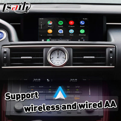 Interfejs Lsailt Wireless CarPlay do Lexus RCF RC300 RC200t RC300h RC350 RC z pokrętłem sterującym 2014-2018 IS RX NX