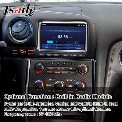 Lsailt Android Multimedia Video Interface Carplay Na Nissan GT-R R35 GTR Czarna edycja Nisom 2011-2016