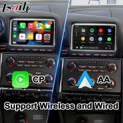 Lsailt Android Multimedia Video Interface Carplay Na Nissan GT-R R35 GTR Czarna edycja Nisom 2011-2016
