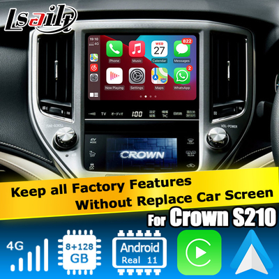 8+128GB Toyota Crown Android Carplay 14 generacja AWS214 GWS215 S210 zasilany przez Qualcomm