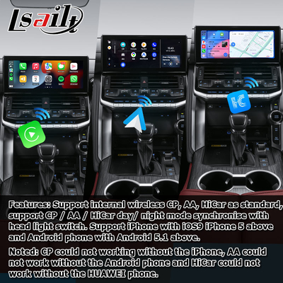 Toyota Land Cruiser LC300 modernizacja w stylu fabrycznym Android interfejs wideo carplay android auto