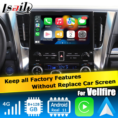 Toyota Alphard Vellfire AH30 serii Android Carplay skrzynka interfejsu Qualcomm 6125 8+128GB