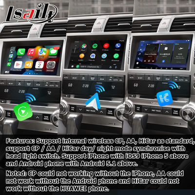 Lexus GX460 Android 13 multimedialny interfejs wideo automatyczny Carplay android