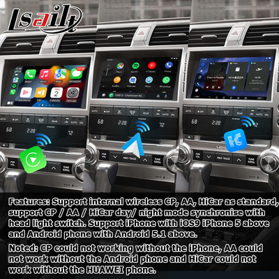 Lexus GX460 Android multimedialny Carplay android auto interfejs wideo