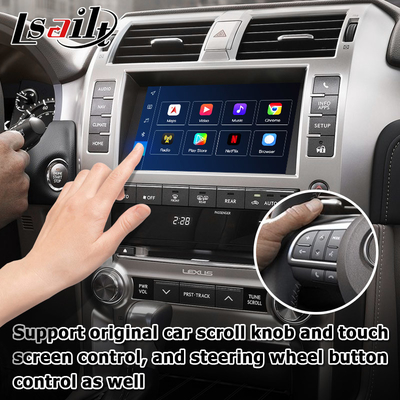 Lexus GX460 Android multimedialny Carplay android auto interfejs wideo
