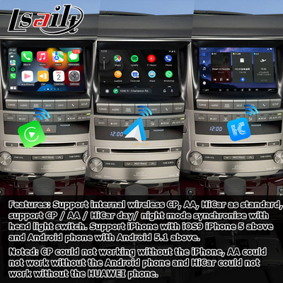 Lexus LX570 2013-2015 Android interfejs wideo oparty na Qualcomm 8+128GB Android 11