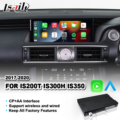 Bezprzewodowy interfejs Android Auto Carplay dla Lexus IS200T IS300H IS350 F Sport IS 200T sterowanie myszą 2017-2020