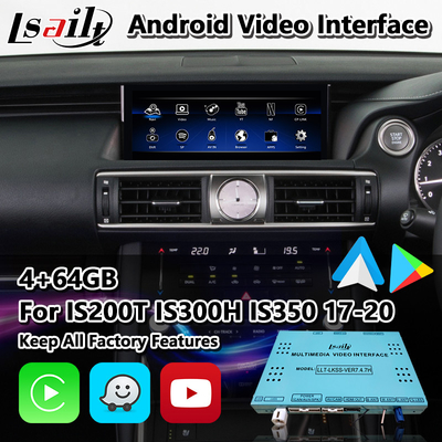 Lsailt Android Carplay Interface dla Lexus IS200T IS300H IS350 IS300 F Sport AWD IS XE30 2017-2020