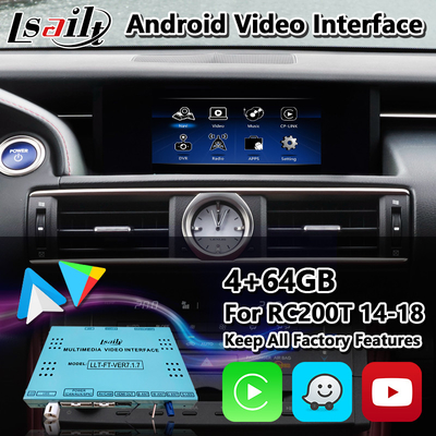 Lsailt Android Car Video Interface dla Lexus RC200t RC300h RC350 RCF RC300 F-Sport RC 2014-2018