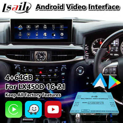 Lsailt Android Carplay Video Interface dla Lexus LX 450d 570 570s VDJ200 J200 2016-2021