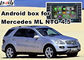 Android os nawigacja samochodowa interfejs wideo dla Mercedes benz ML mirrorlink odtwarzanie muzyki wideo w sieci web;