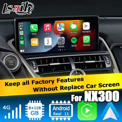 Baza Qualcomm Android 11 8+128GB Lexus NX300 NX300h NX200t interfejs wideo android carplay