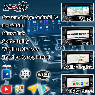 Baza Qualcomm Android 11 8+128GB Lexus NX300 NX300h NX200t interfejs wideo android carplay