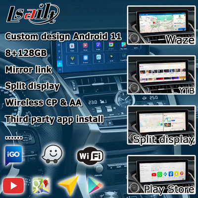 Qualcomm baza Android 13 8+128GB Lexus NX300 NX300h NX200t interfejs wideo android carplay
