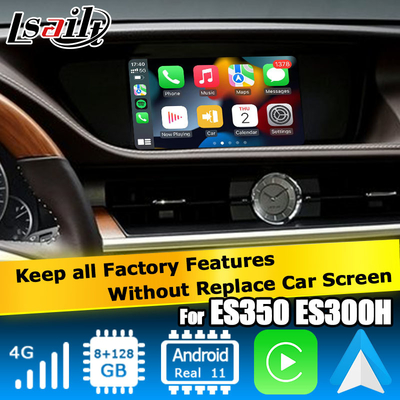 Lexus ES300h ES350 ES250 ES200 Android interfejs wideo 8+128GB Qualcomm wsparcie bazy carplay android auto