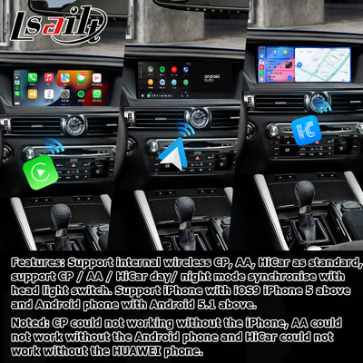 Lexus GS450h GS350 GS200t GS300h GSF Androidowy interfejs wideo 8+128GB Baza Qualcomm