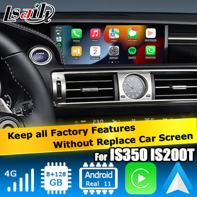 Lexus IS300 IS200t IS350 Android 11 interfejs wideo carplay android auto box na bazie Qualcomm