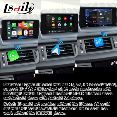 Lexus CT200h Android 11 interfejs wideo carplay android auto baza na Qualcomm 8+128GB