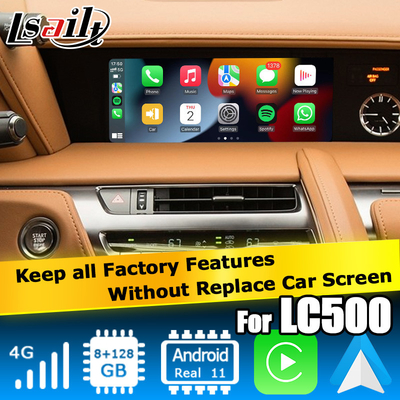Lexus LC500 LC500h Android carplay interfejs wideo oparty na Qualcomm 6125 8+128GB