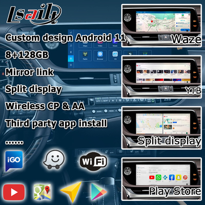Lexus ES300h ES350 ES250 ES200 Android 13 interfejs wideo carplay android auto