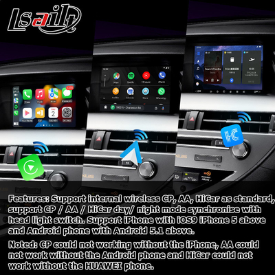10.25-calowy ekran Lexus Android z Carplay Android Auto Lsailt dla RX350 RX450h