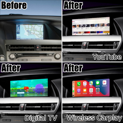 10.25-calowy ekran Lexus Android z Carplay Android Auto Lsailt dla RX350 RX450h