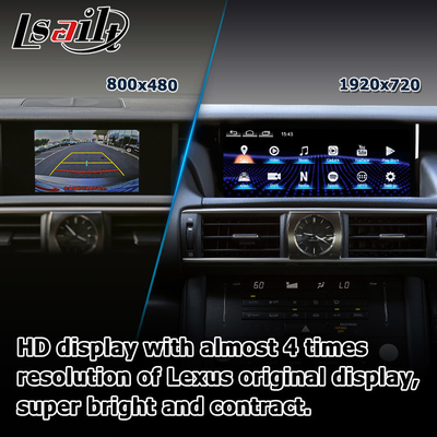 10.25-calowy Android 8+128 Carplay android Auto Uaktualnienie ekranu HDMI Do Lexus IS200t IS350 IS300