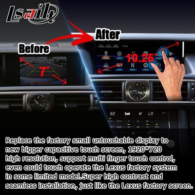 10.25-calowy Android 8+128 Carplay android Auto Uaktualnienie ekranu HDMI Do Lexus IS200t IS350 IS300