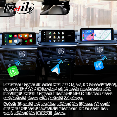 HD 12,3-calowy wyświetlacz Androida do Lexus RX350 RX450h Lsailt Android Auto Carplay